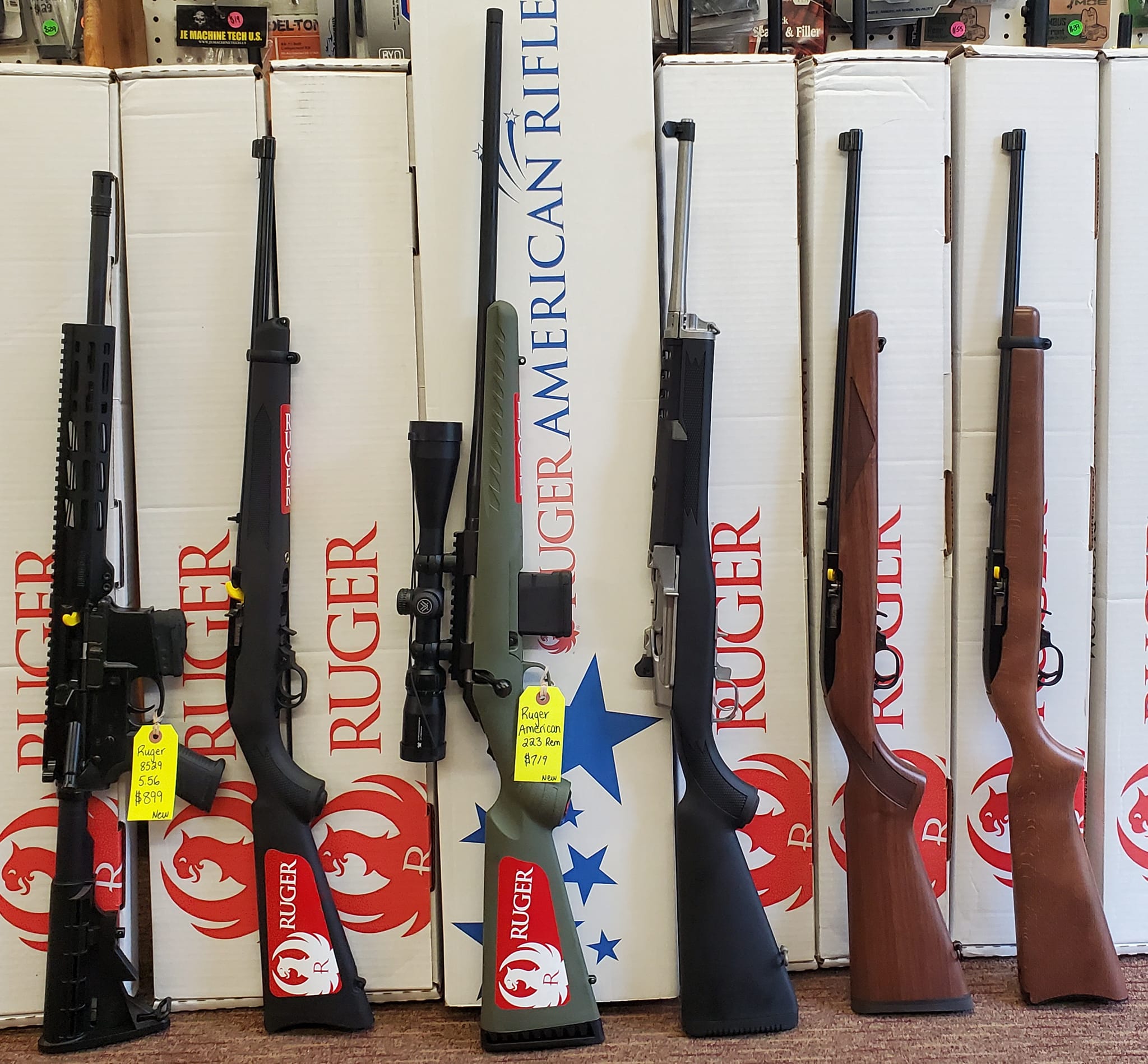 IN STOCK- RUGER RIFLES!! IN MULTIPLE CALIBERS!! NEW AND USED!! 